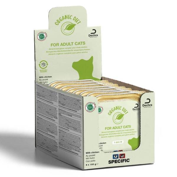 Specific F-BIO-W Organic Chicken konservi kaķiem ar vistu 100 g